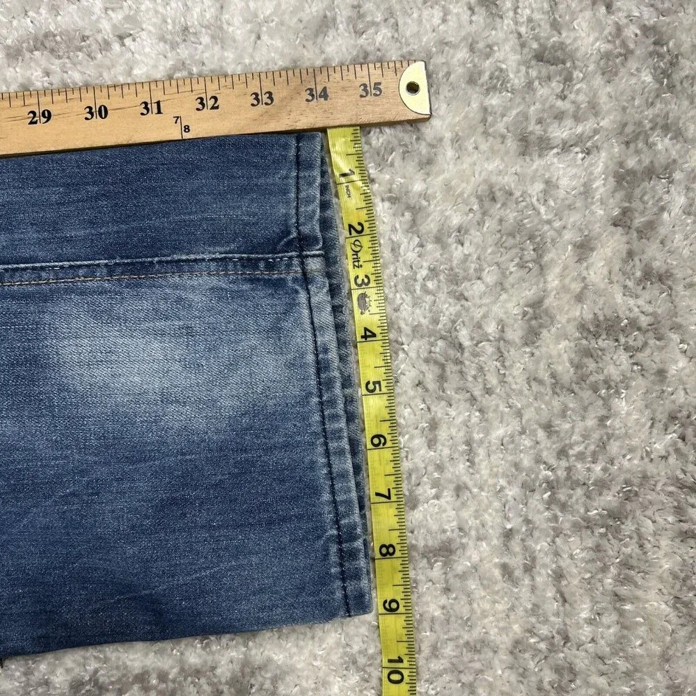 DINAMIT Jeans‎ 34x34 Straight Distressed Acid Denim Blue Italy Casual Pockets
